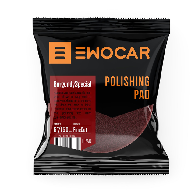 Finish Pad Weinrot 180mm