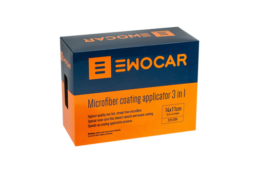 Emballage des applicateurs de revêtement EWOCAR, 14 × 11 cm, lot de 3