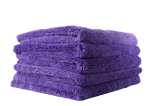 Panno in microfibra EWOCAR Edgeless viola piegato