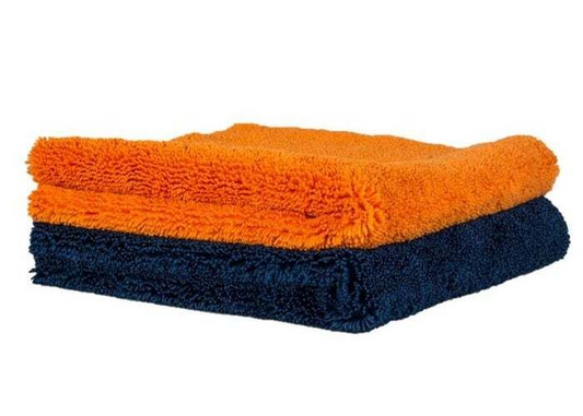 Panni in microfibra EWOCAR Edgeless arancione e blu, confezione da 2