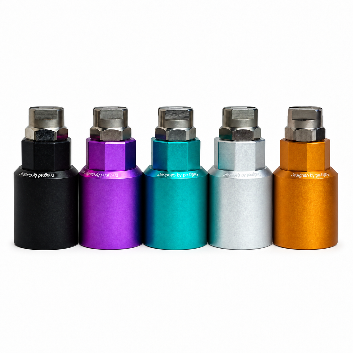 Carton Fan Shape Nozzle 25° in Black, Purple, Mint, Silver und Gold