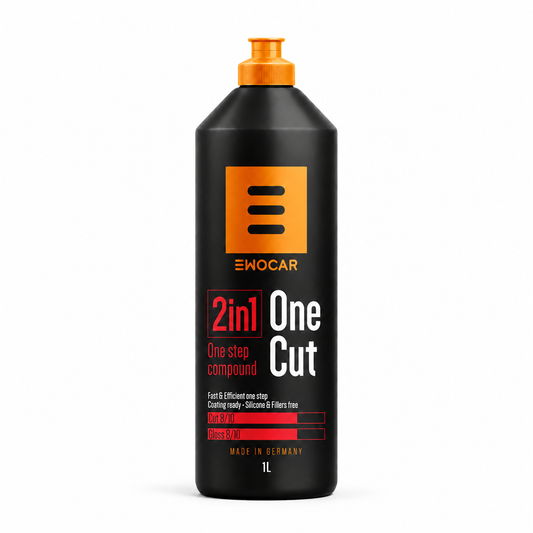 EWOCAR One Cut One-Step-Politur 1 l vor weissem Hintergrund