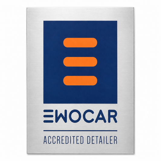 Ewocar Brushed Metal Sign
