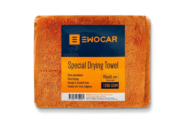 Special Drying Towel 90x60cm 1200GSM / Orange