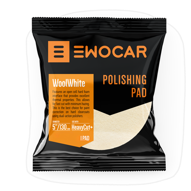 Ewocar Wool White Pad 125mm