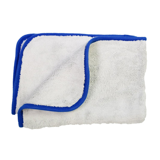 Panno in microfibra chiaro EWOCAR Super Soft Waxer con bordo blu